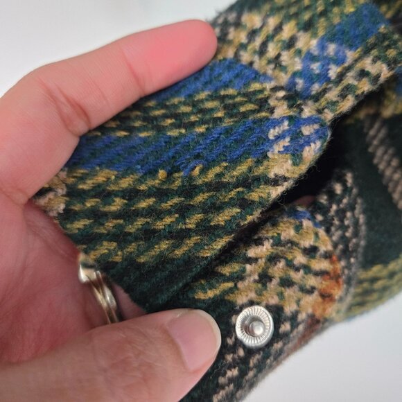 Blank NYC Green Plaid Crop Shacket with Fringe Jacket Women's Size Small FLAWED - Picture 11 of 11